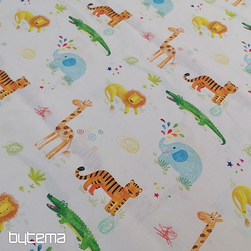 Bombažna tkanina JUNGLE DOODLE