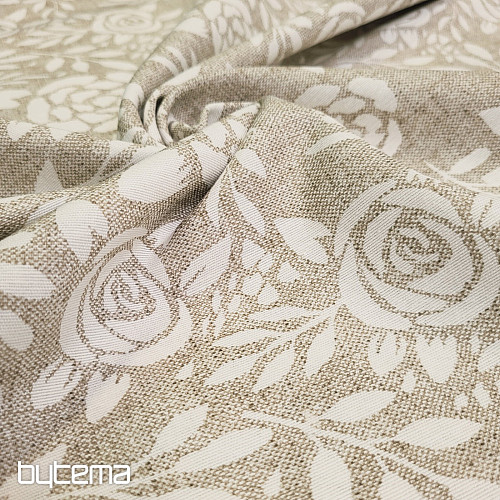 Dekorativna tkanina ROSE krem