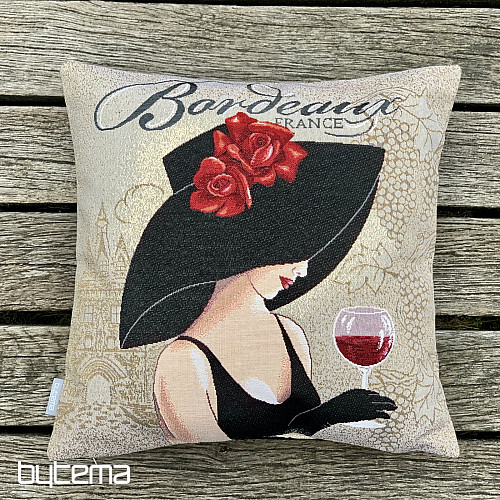 Prevleka za blazino iz gobelina LADY BORDEAUX