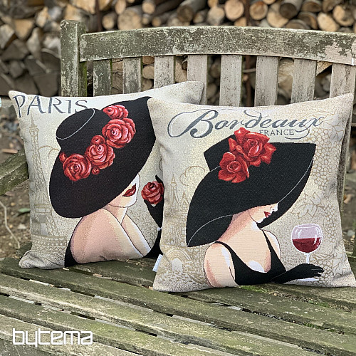 Prevleka za blazino iz gobelina LADY BORDEAUX