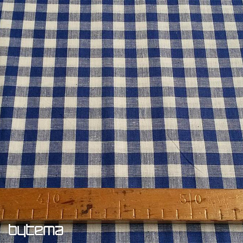 Dekorativna tkanina KANAFAS modra 1 cm