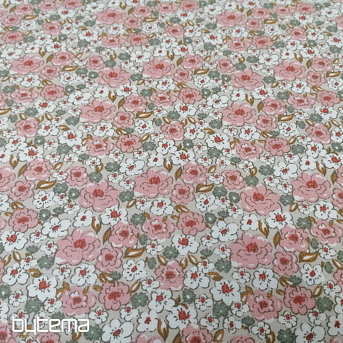 Bombažna tkanina KALMIA roza