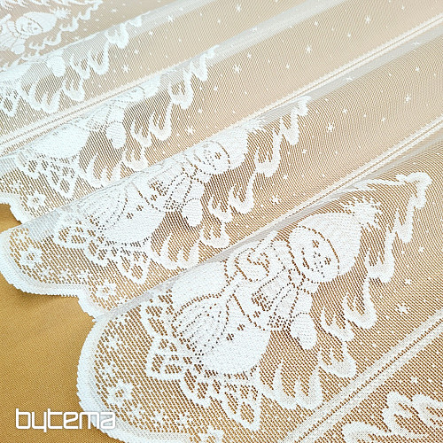 Žakard zavesa BOŽIČEK za vitraž SNEŽKA