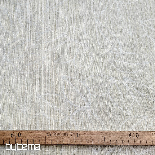 Dekorativna tkanina FLORENTI listi krem