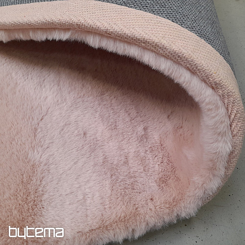 Luksuzna kosna preproga RABBIT NEW roza