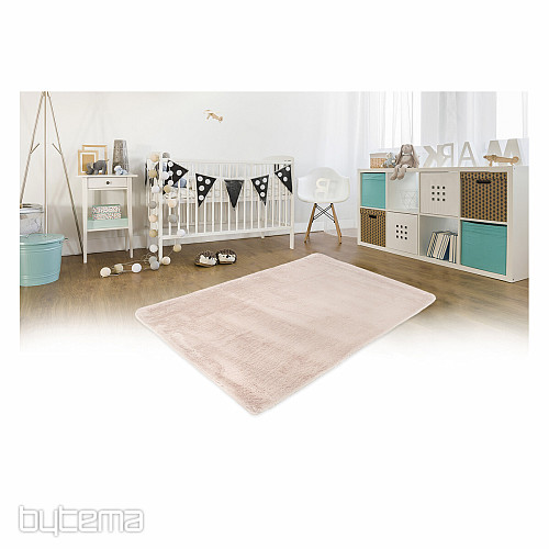 Luksuzna kosna preproga RABBIT NEW roza