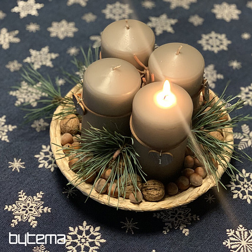 Goblen prt, šal Blue flake