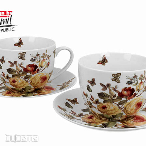 Komplet porcelanastih skodelic za espresso ROSE