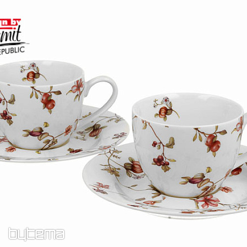Porcelanasta espresso skodelica set 2 kos