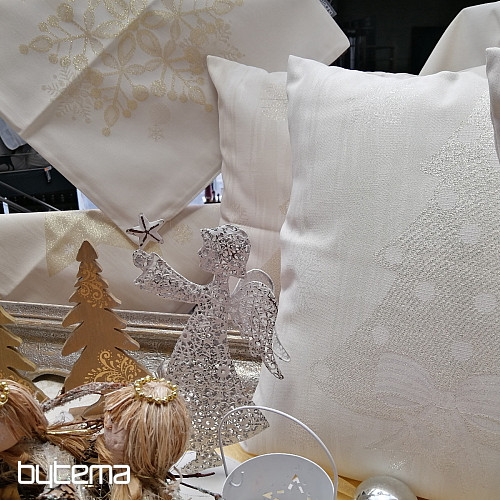 Božični pogrinjki in šali SILVER CHRISTMAS Silver NATURAL