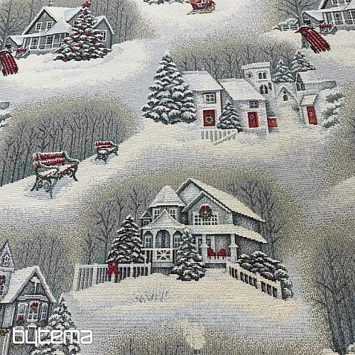 Tkanina za tapiserije BOŽIČNA POKRAJINA