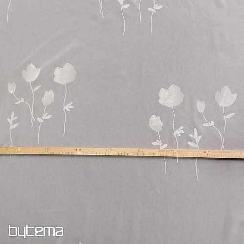 Zavesa voile FLOWERS bež
