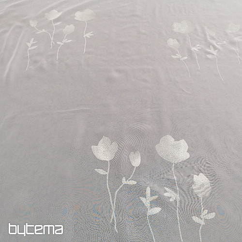 Zavesa voile FLOWERS bež