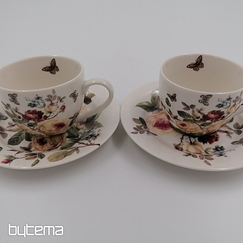 Komplet porcelanastih skodelic za espresso ROSE
