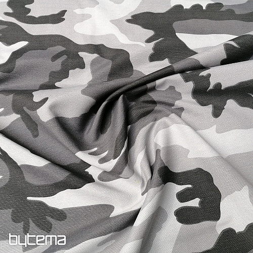 Dekorativna tkanina CAMOUFLAGE siva