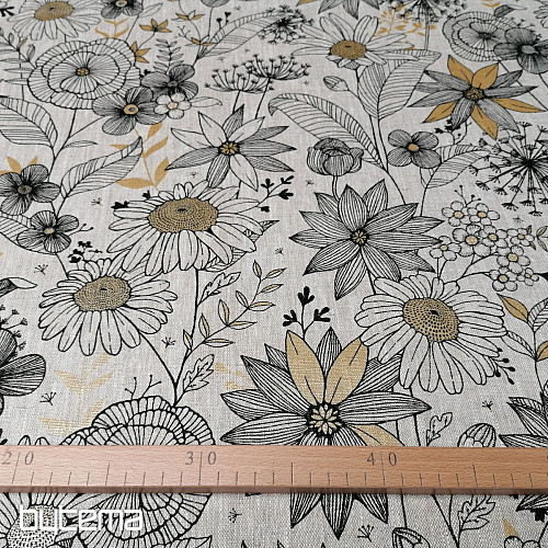 Laneno blago DAISY GOLD
