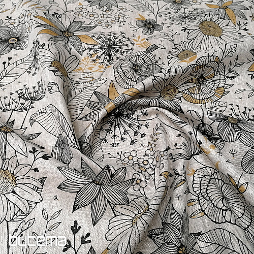 Laneno blago DAISY GOLD
