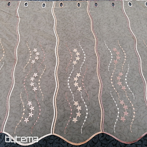 Vitražna zavesa - vezena HF1189