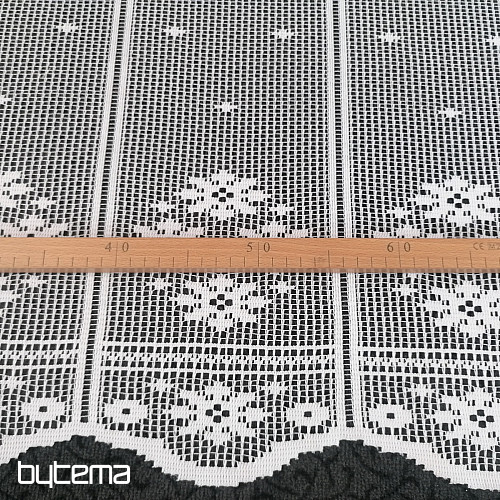 Kratka žakard zavesa 115 cm