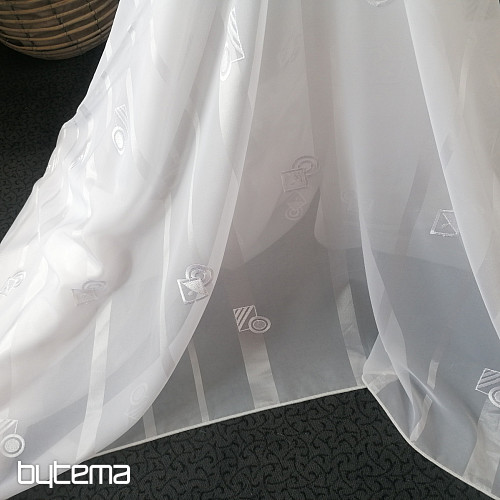 Voile zavesa 410/101/ bela