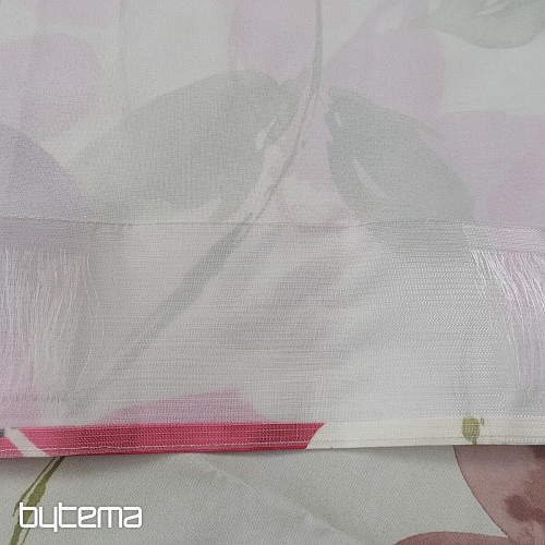 Dekorativna zavesa Pink flowers velika 150x240 cm