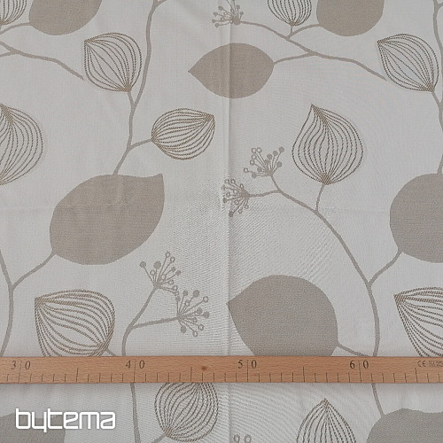 Dekorativna zavesa Rože bež 135x250 cm