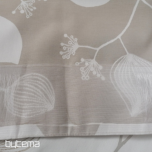 Dekorativna zavesa Rože bež 135x250 cm