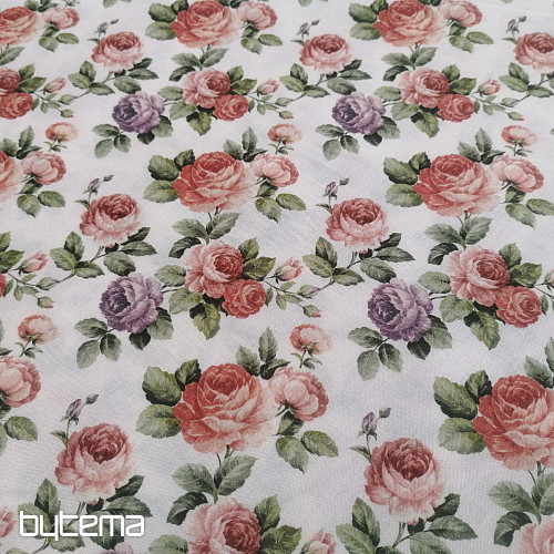 Bombažna tkanina CEREZA ROSES