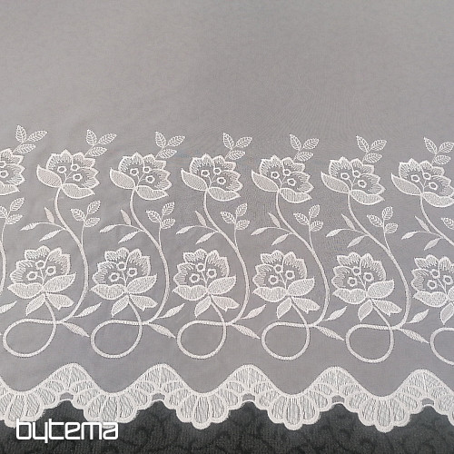 Voile zavesa z vezenino 1B 13278