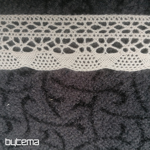 Bombažna čipka 75077/6200 32mm krem