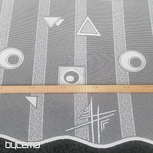 Jacquard zavesa 8852/300 bela