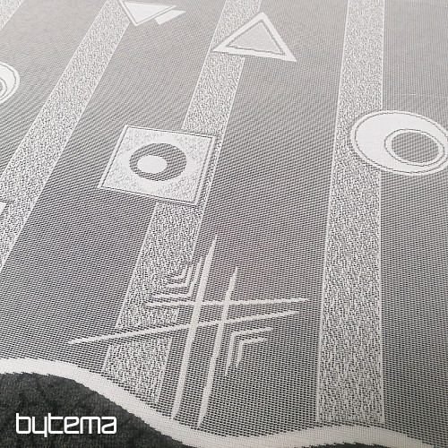 Jacquard zavesa 8852/300 bela