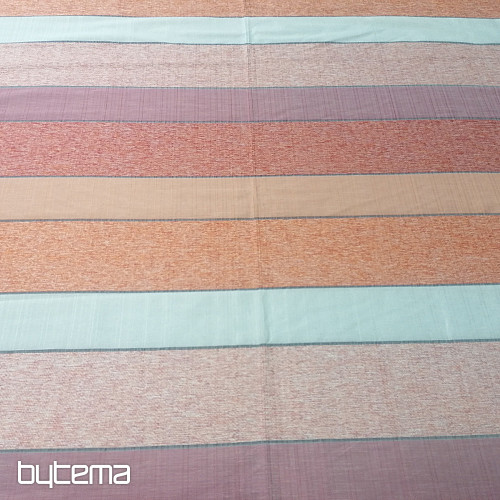Dekorativna tkanina STRIPES oranžno-rdeča