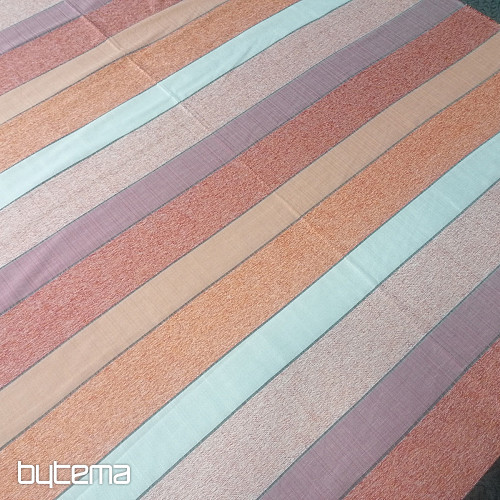 Dekorativna tkanina STRIPES oranžno-rdeča