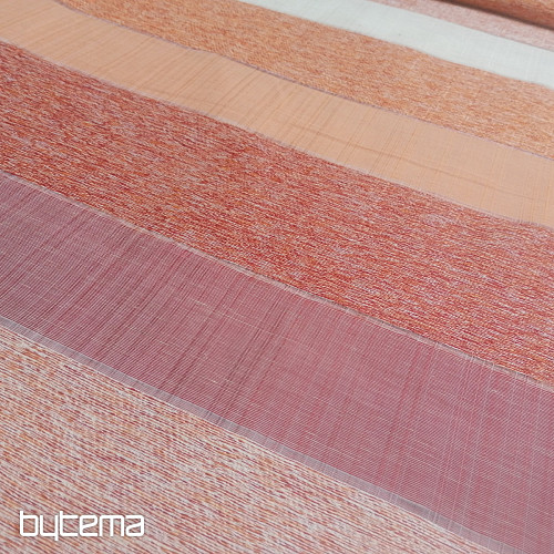 Dekorativna tkanina STRIPES oranžno-rdeča