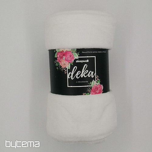 MIKROFLANEL odeja 150x200 bela