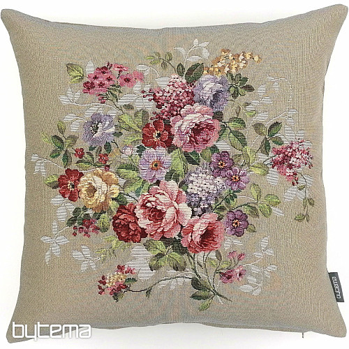Prevleka za blazino FLOWER BEIGE