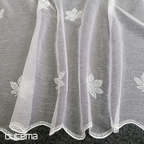Vezena luksuzna zavesa - listi