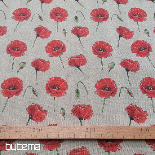 Dekorativno blago Maki - digitalni tisk primavera