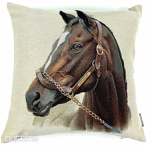 Goblen prevleka za blazino HORSE BROWN