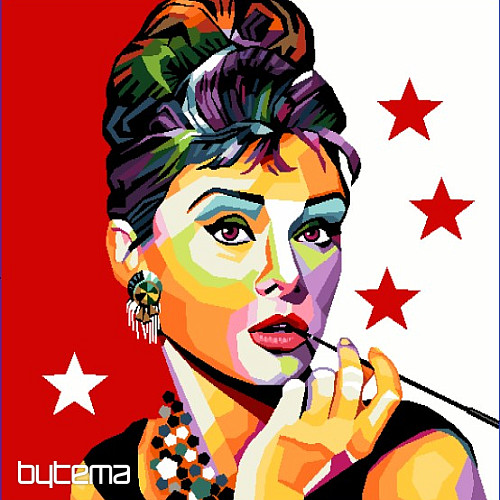 COMICS Audrey Hepburn Tapiserija Prevleka za blazino