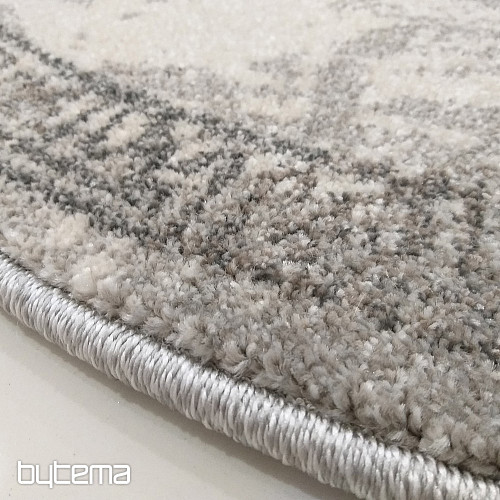 Moderna preproga ovalna VISTA WHITE GREY