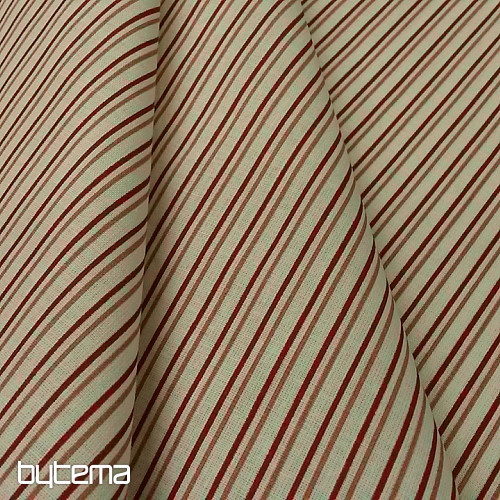 Bombažna tkanina STRIPE rdeče-roza