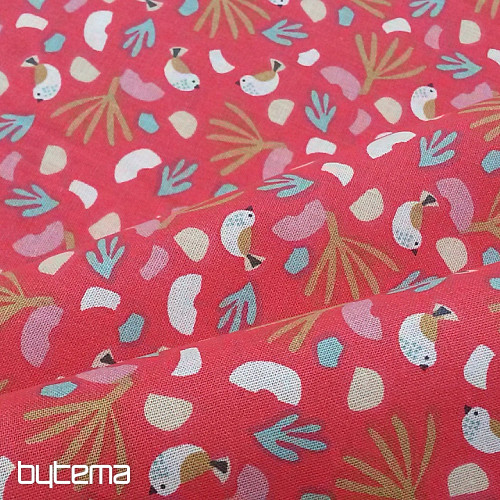 LIPO BIRDS bombažna tkanina