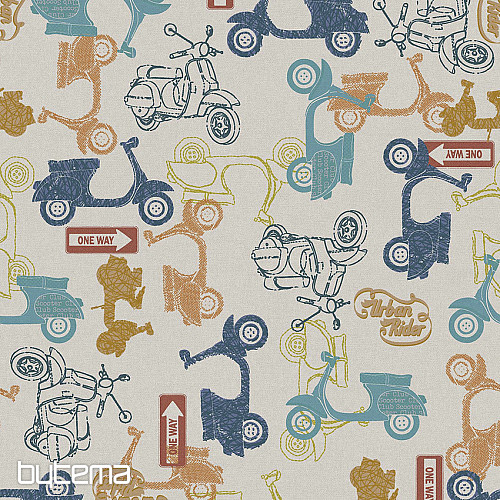 Dekorativna tkanina za skuterje VESPA, digitalni tisk